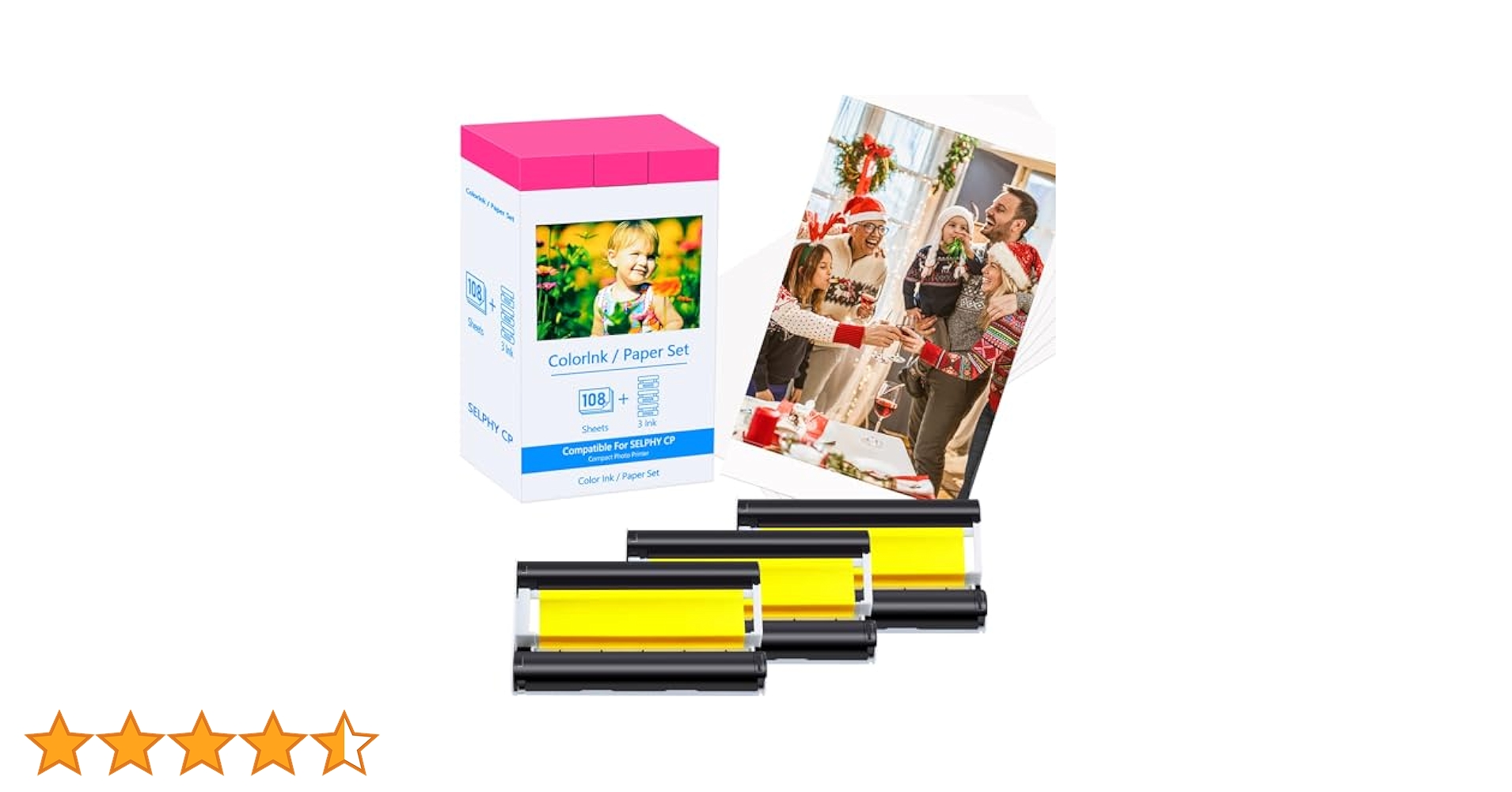【未使用】Canon コンパクトプリンタ (セルフィ) ES3+インク写真用紙 Amazon | Canon Selphy CP1300 CP1500 インクと用紙 KP-108IN